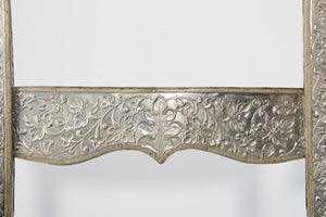 Anglo-Indian Silvered Wrapped Clad Side Chairs a Pair