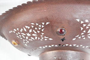 Handcrafted Moroccan Metal Chandelier with Moorish Design