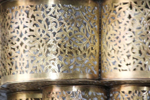 Moroccan Moorish Alhambra Brass Chandelier