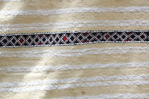 Vintage Moroccan Handcrafted Wedding Blanket Throw with Sequins