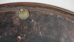 Antique Turkish Tinned Copper Circular Serving Tray