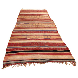 Vintage Moroccan Tribal Kilim Rug, circa 1960