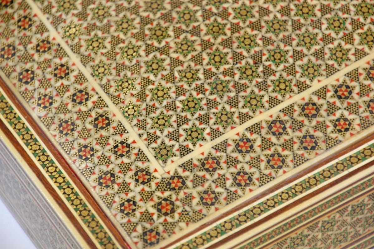 Moorish Micro Mosaic Inlaid Jewelry Box