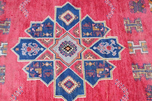 1960s Moroccan Vintage Hand-Woven Berber Rug