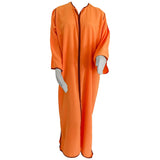 Moroccan Orange Kaftan Maxi Dress Caftan Size Large