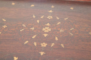 Vintage Anglo-Indian Inlaid Tray Table