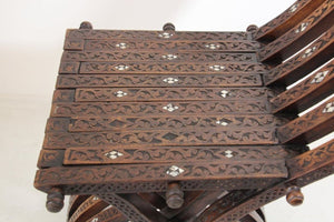 Moorish 19th Century Folding Chair Inlaid