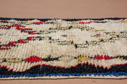 Mid-Century Modern Azilal Tribal Rug, Hand-Woven Wool, Morocco, 1960s