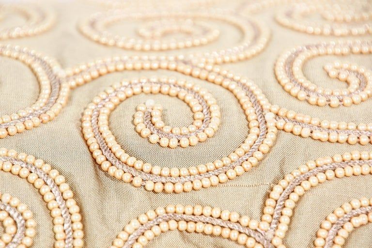 Moorish Style Decorative Gold Throw Pillow