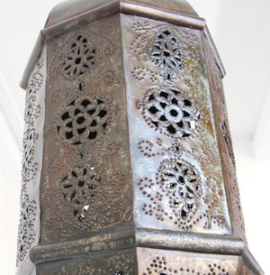Moroccan Moorish Handcrafted Metal Lantern Pendant