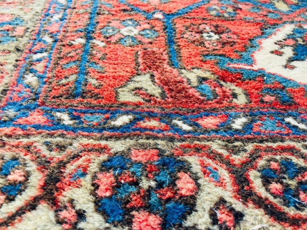 Hand Knotted Vintage Carpet Runner from Turkey