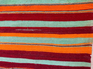 Moroccan Vintage Flat-Weave Kilim Rug North Africa