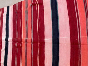 Moroccan Vintage Flat-Weave Tribal Kilim Rug