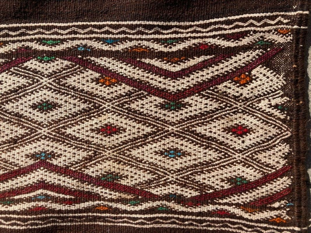 Moroccan Vintage Tribal Kilim Rug Textile North Africa
