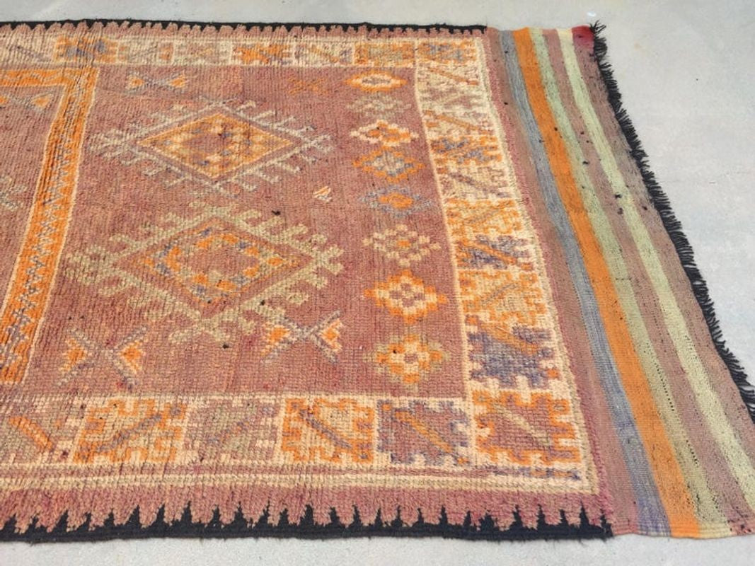 1940s Vintage Moroccan Berber Rug