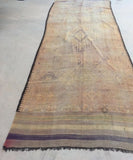 1960s Moroccan Vintage Berber Tribal Rug
