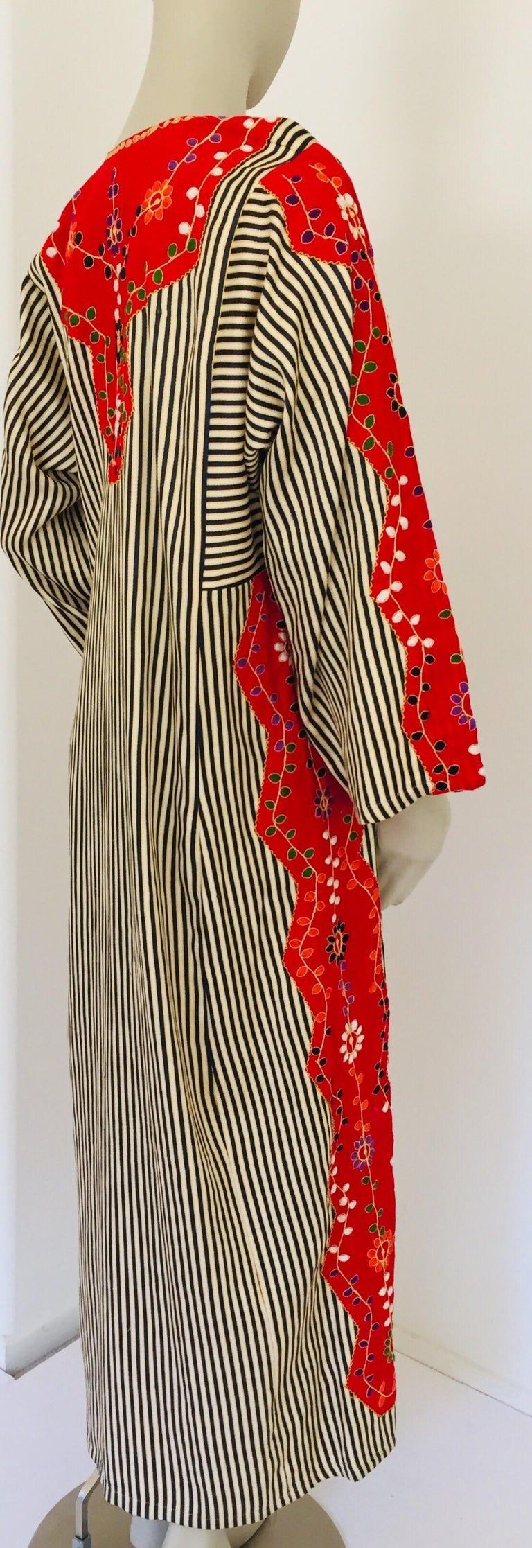 Vintage Middle Eastern Ethnic Caftan, Kaftan Maxi Dress