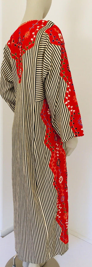 Vintage Middle Eastern Ethnic Caftan, Kaftan Maxi Dress