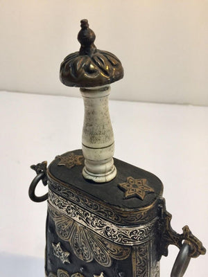 Moroccan Antique Tribal Case Flask