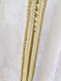 Moroccan Floral White Kaftan Maxi Dress Caftan Size Large