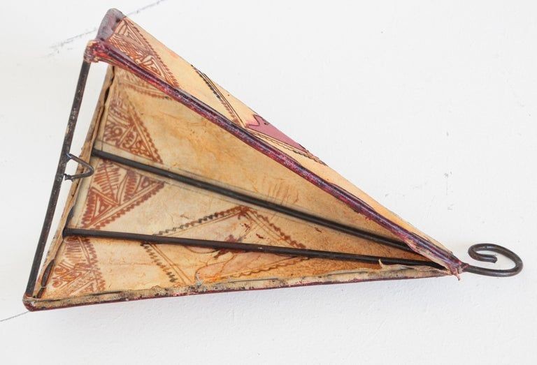 African Art Wall Parchment Sconce