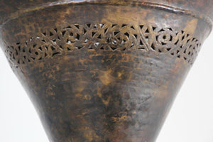 Vintage Moroccan Bronze Moorish Chandelier