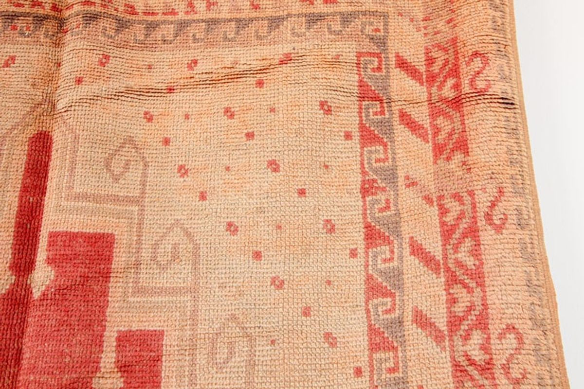 Vintage Moroccan Berber Tribal Rug, Handwoven Wool & Goat Hair, 1960s
