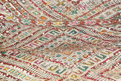 1950s Authentic Moroccan African Tuareg Wedding Runner Rug 15.5 ft long