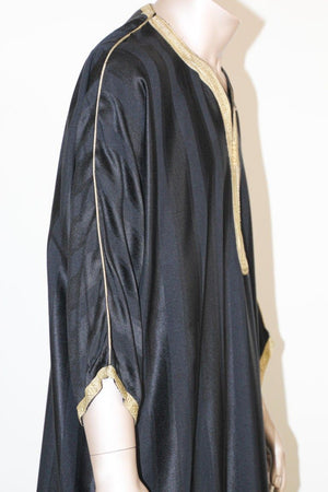 Moroccan Black Vintage Gentleman Caftan