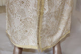 Moroccan Vintage Kaftan Gentleman Silver and Gold Caftan, circa 1970