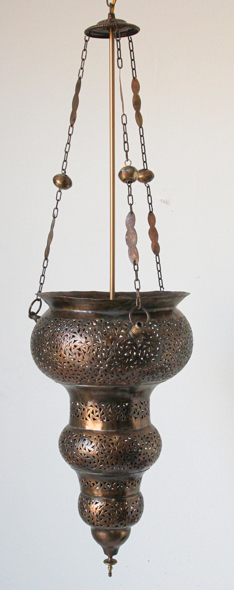 Brass hanging chandeliers sale