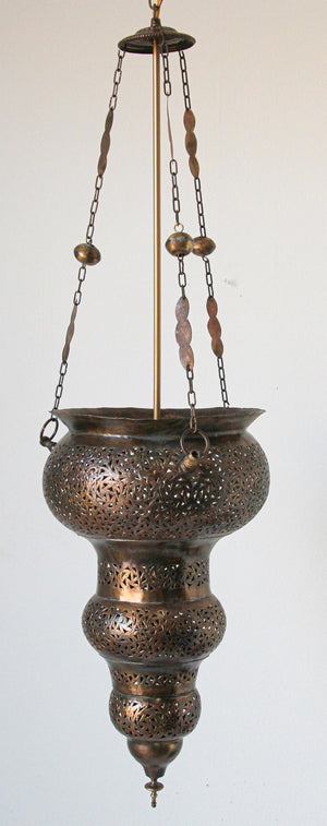 Moroccan Hanging Brass Chandelier Andalusian Moorish Style