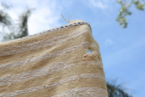 Vintage Moroccan Handcrafted Wedding Blanket Throw with Sequins