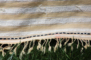 Vintage Folk Art Moroccan Handcrafted Wedding Blanket Throw with Sequins 5