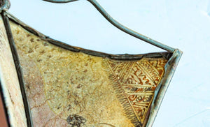 Hand-Painted Parchment Moroccan Art Wall Sconce