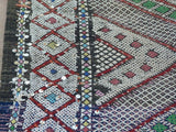 1960s Vintage Zemmour Moroccan Berber Rug Runner