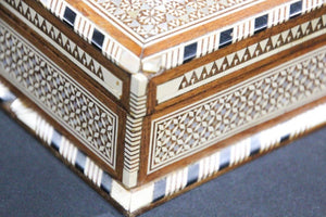 Moorish Handcrafted Middle Eastern Mosaic Inlaid Decorative Box