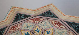 Moroccan Moorish Star Shape Ivory Side Tables a Pair
