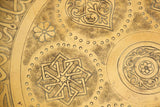Moorish Mughal Indian Handcrafted Decorative Hammered Brass Tray