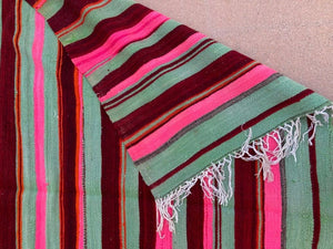 Moroccan Vintage Flat-Weave Kilim Rug North Africa