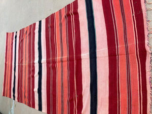 Moroccan Vintage Flat-Weave Tribal Kilim Rug