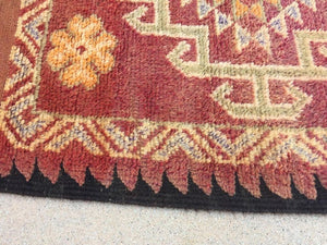 1960s Authentic Moroccan Vintage Tribal Rug