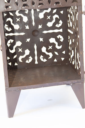 Outdoor Moroccan Hurricane Metal Candle Lantern