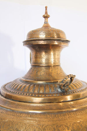 Antique Mughal Indian Brass Samovar