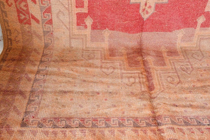 Vintage Moroccan Berber Tribal Rug, Handwoven Wool & Goat Hair, 1960s