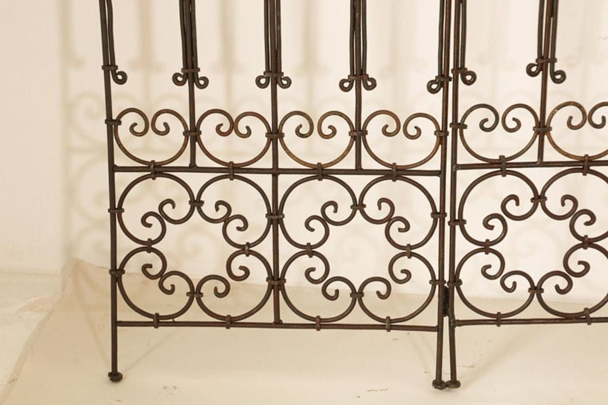 Hand Forged Iron Moorish Folding Screen