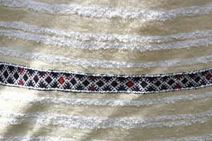 Vintage Moroccan Handcrafted Wedding Blanket Throw with Sequins