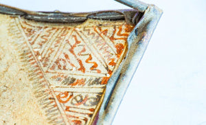 Hand-Painted Parchment Moroccan Art Wall Sconce