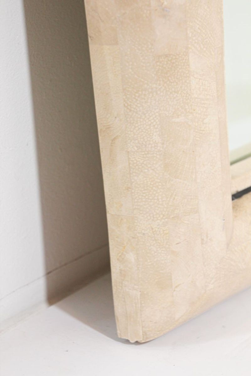 Moroccan Moorish Mirror Tessellated Stone by Maitland Smith.