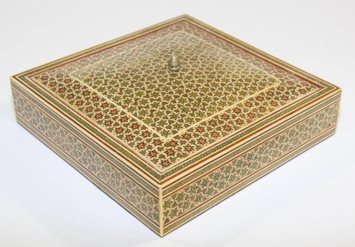Moorish Micro Mosaic Inlaid Jewelry Box